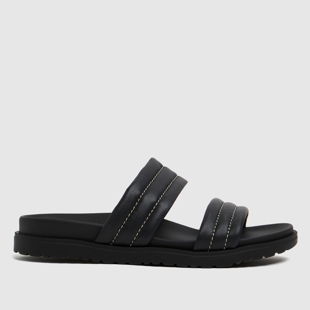 Schuh The Edit – Phoebe – Svarta lädersandaler