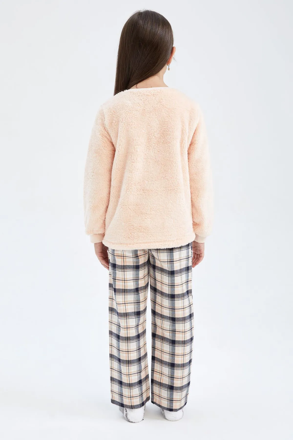 DeFacto  Langärmliges Plüsch-Pyjama-Set für Mädchen