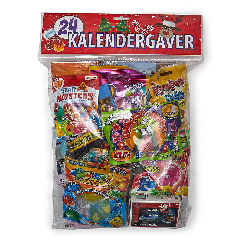Kalendergaver 24 stk rød