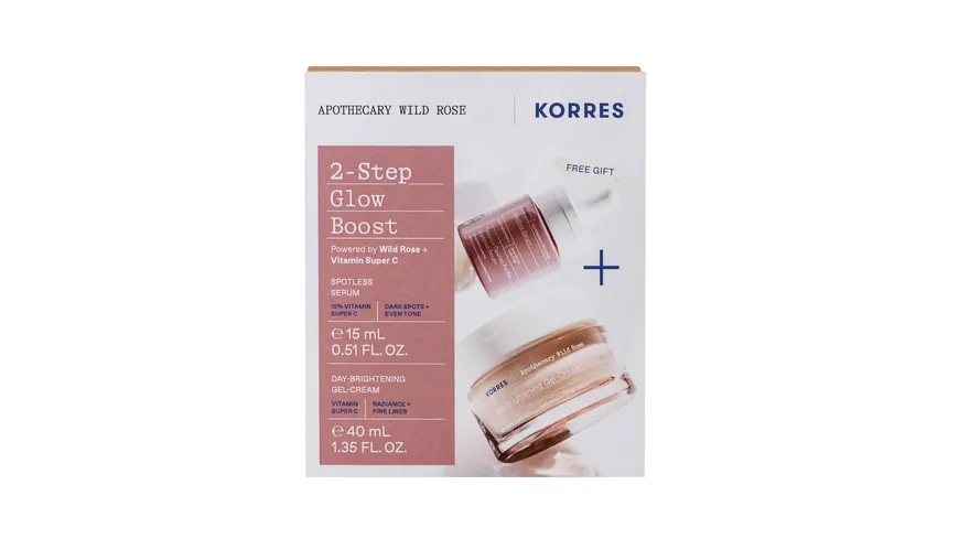 KORRES Apothecary Wild Rose Set 2-Step Boost für Glow Geschenkpackung