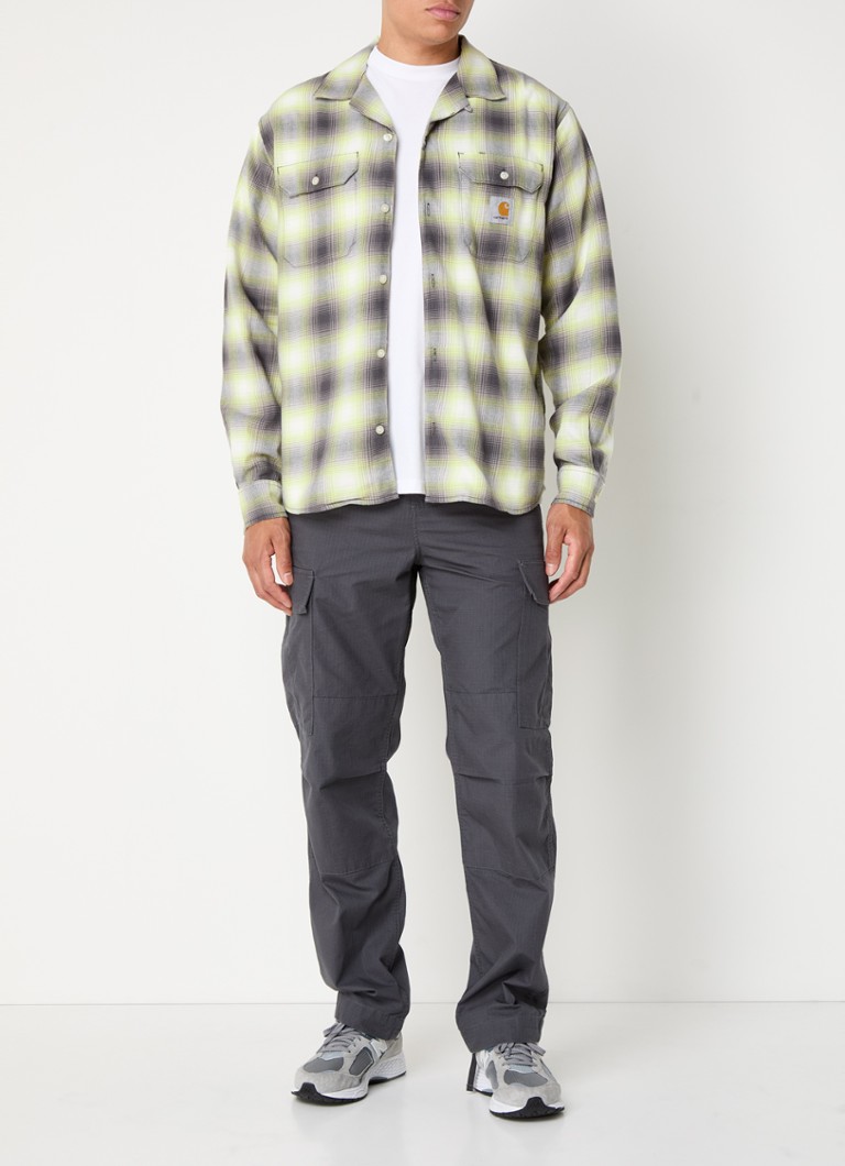 Carhartt WIP Regular fit overskjorte med rutemønster og logo