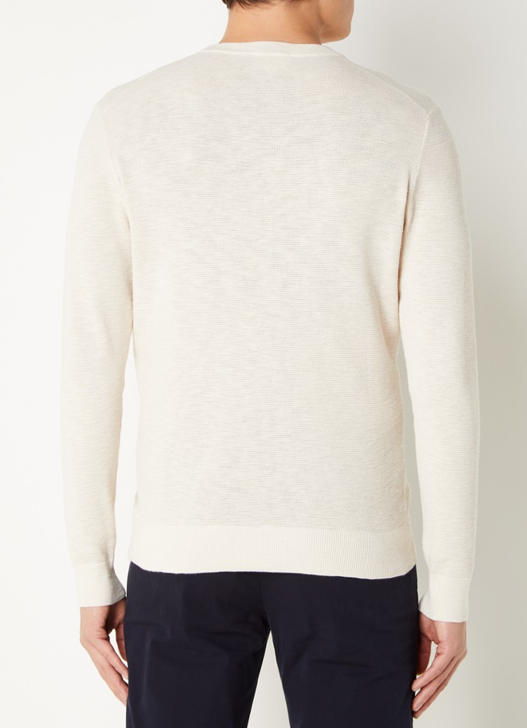 Maglione Profuomo in piqué di cotone a maglia fine