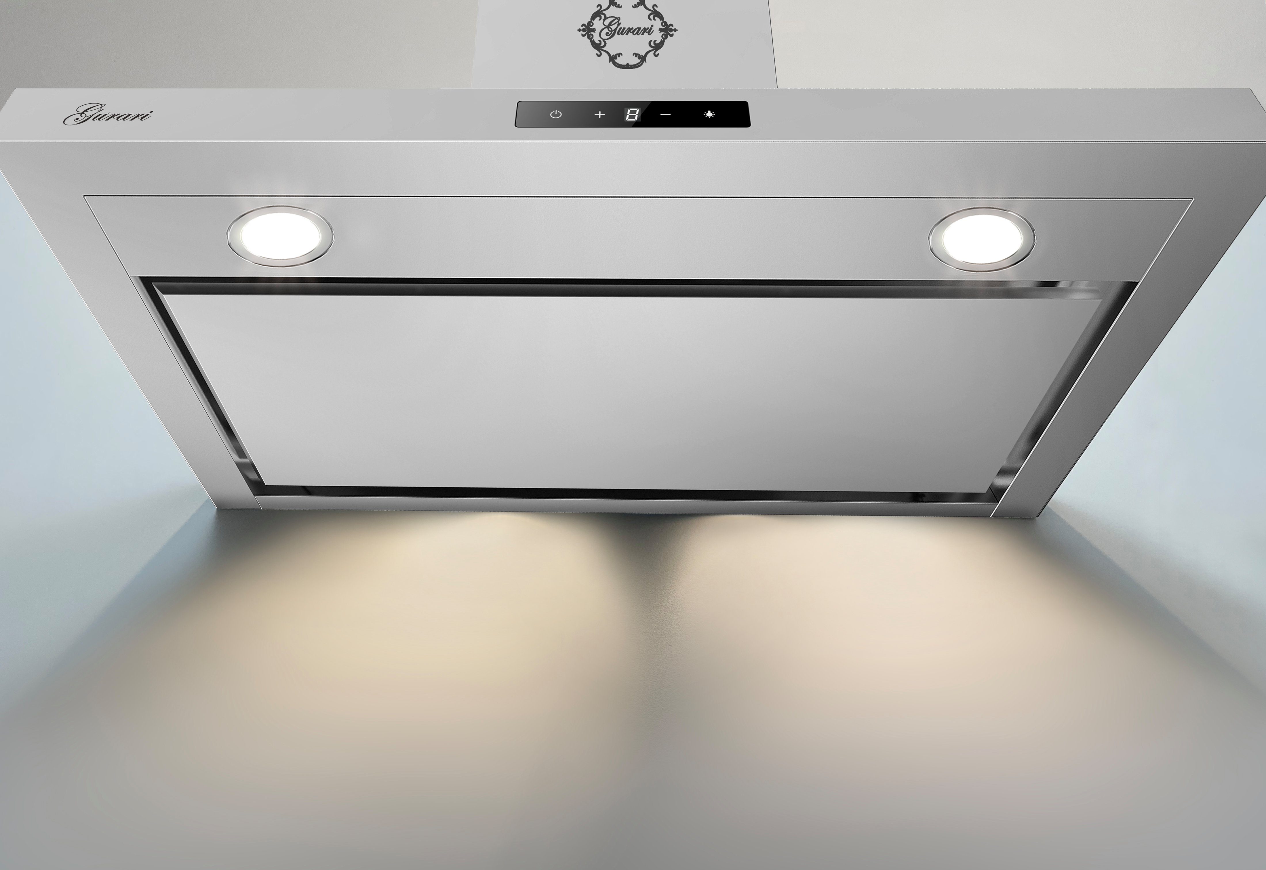 GURARI Induktions-Standherd GCH E 913 X+CH 5001, Induktions Standherd 90 cm+Dunstabzugshaube 90 cm