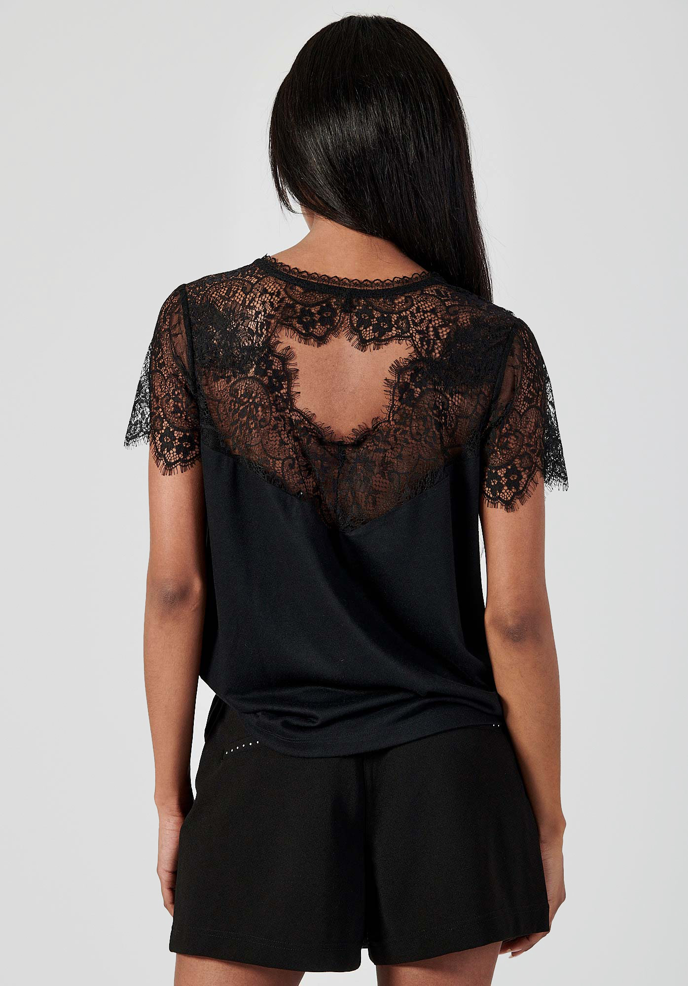 FIDEL  T-shirt noir femme