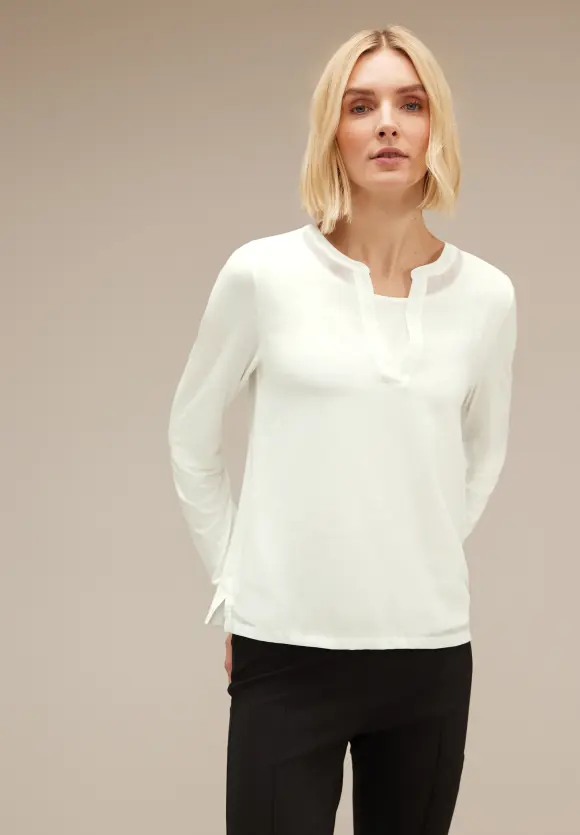 Street One Chiffon Langarmshirt