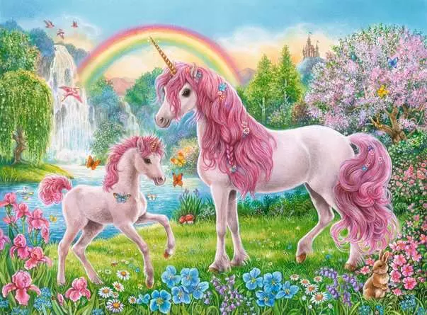 Kinderpuzzle ab 6 Jahren - Magische Einhörner - 100 Teile