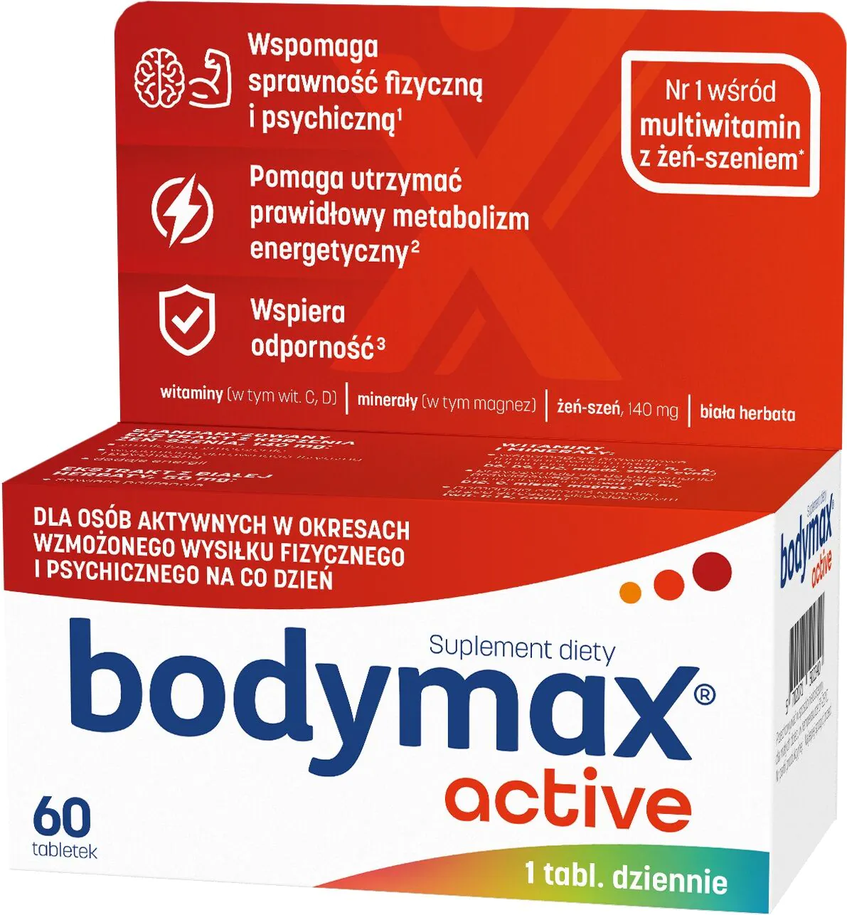 Bodymax Active, Set vitamina i minerala, Tablete