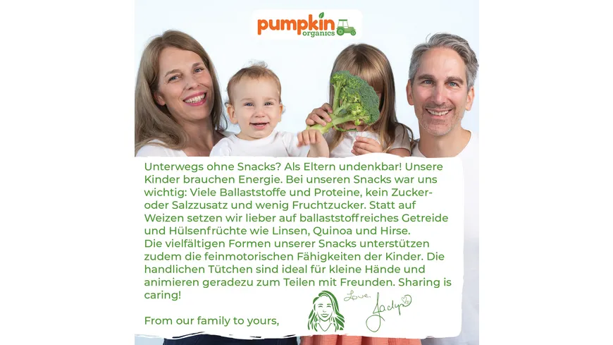 pumpkin organics Bio Gemüse Röllchen 20 g