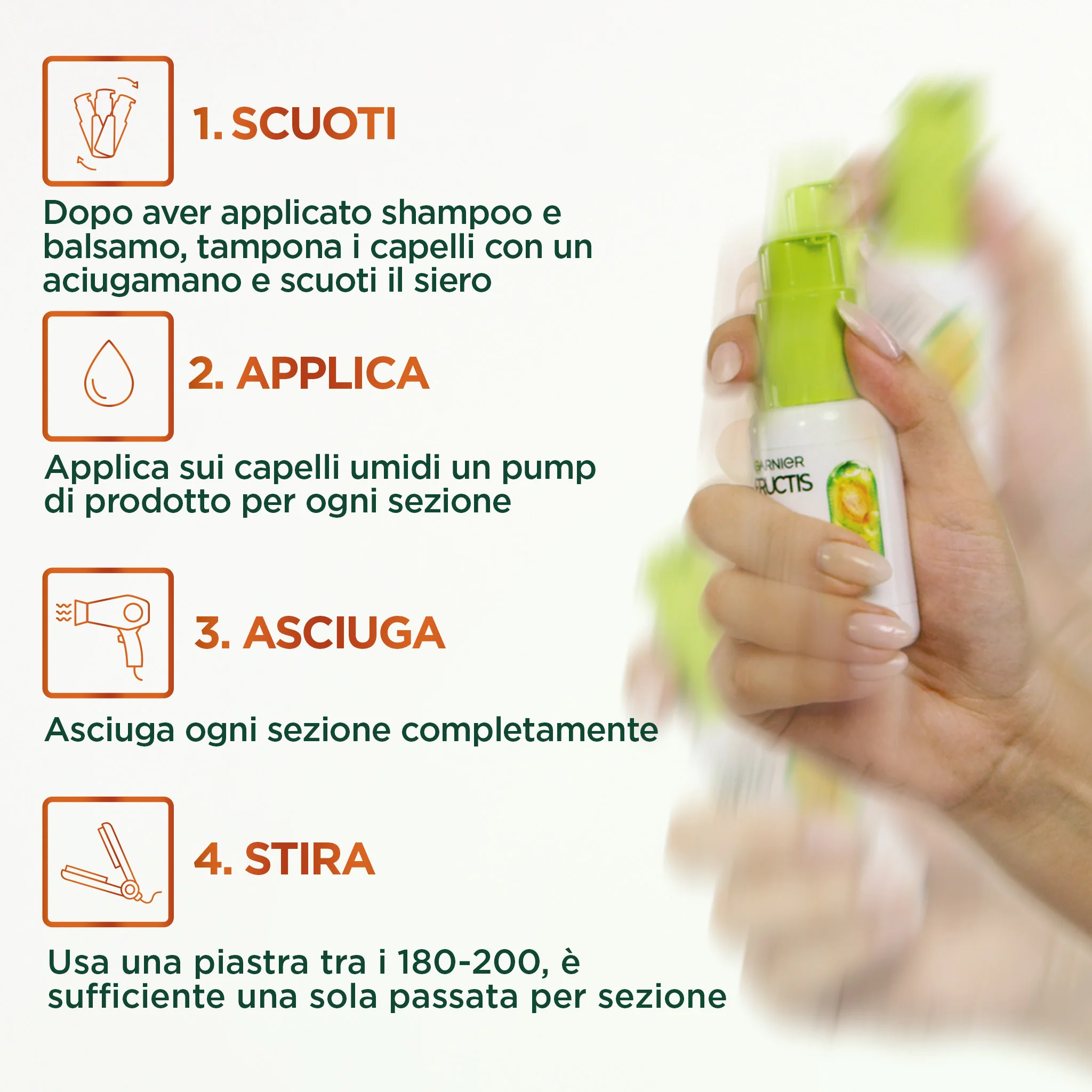 Fructis Fructis Smooth Keratin Serum Upåklagelig glatthet - Styling & Finish hårserum