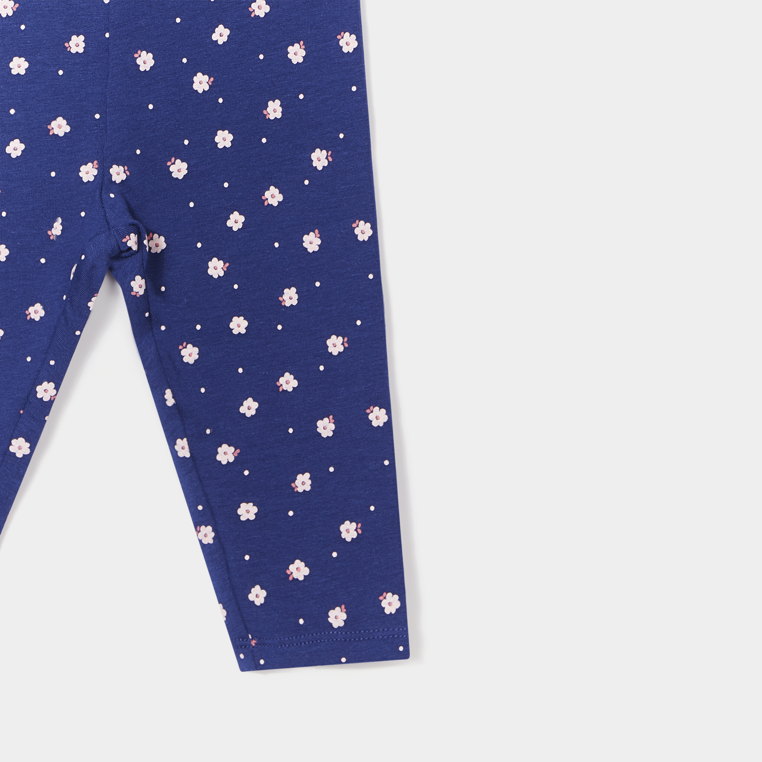 Legging molletonné bleu marine bébé fille | La Halle