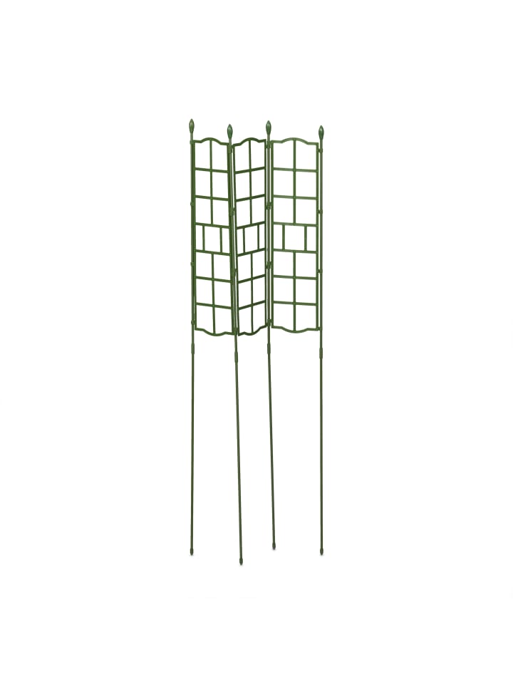 relaxdays 3 x Rankgitter in Grün - (B)14,5 x (H)124 cm günstig kaufen onesize