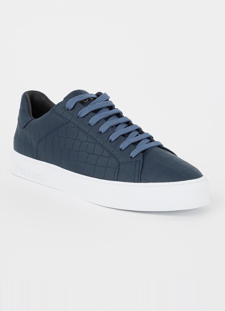 Hide&Jack Essence calfskin sneaker with crocodile texture