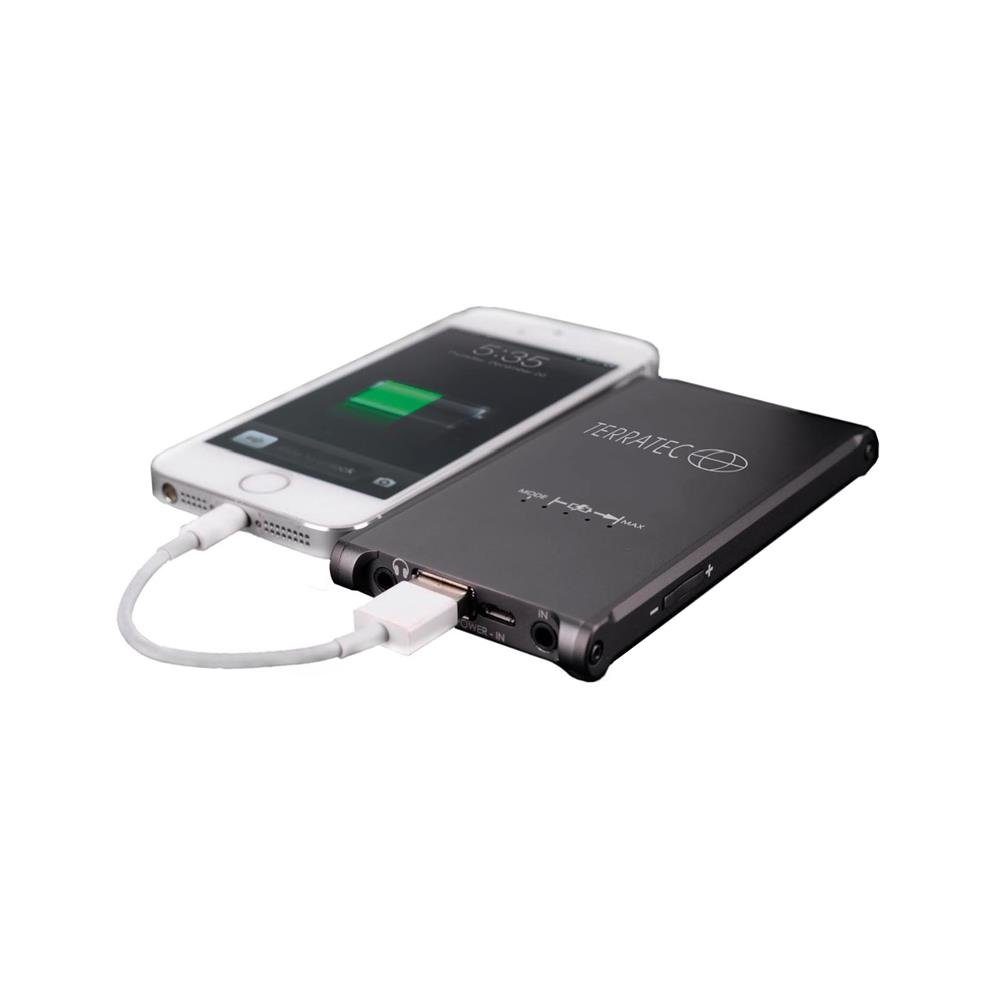 Terratec HA-1 charge Audioverstärker (für Kopfhörer, Ladefunktion 3000mAh, Bass-Boost Modus)