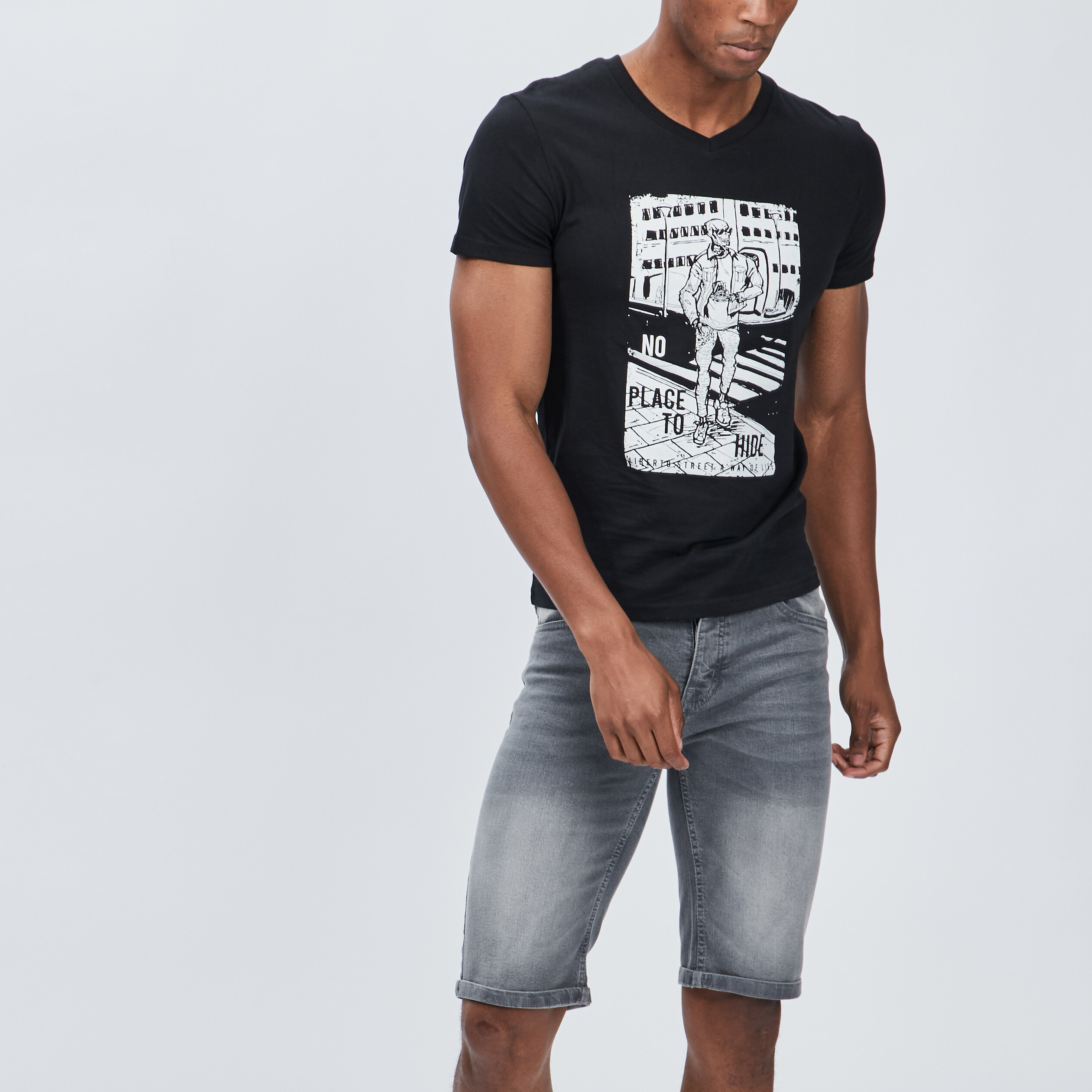 T-shirt Liberto noir homme | La Halle
