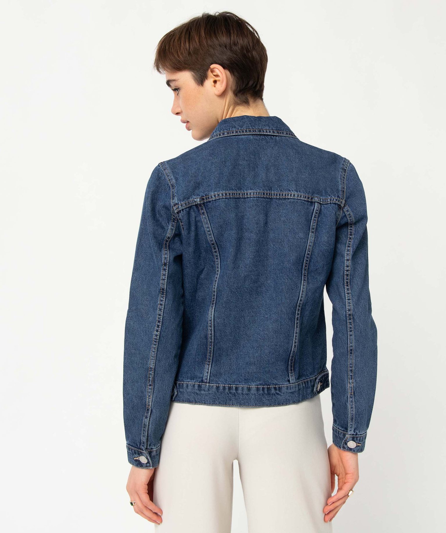 Veste femme en toile denim brut | GEMO