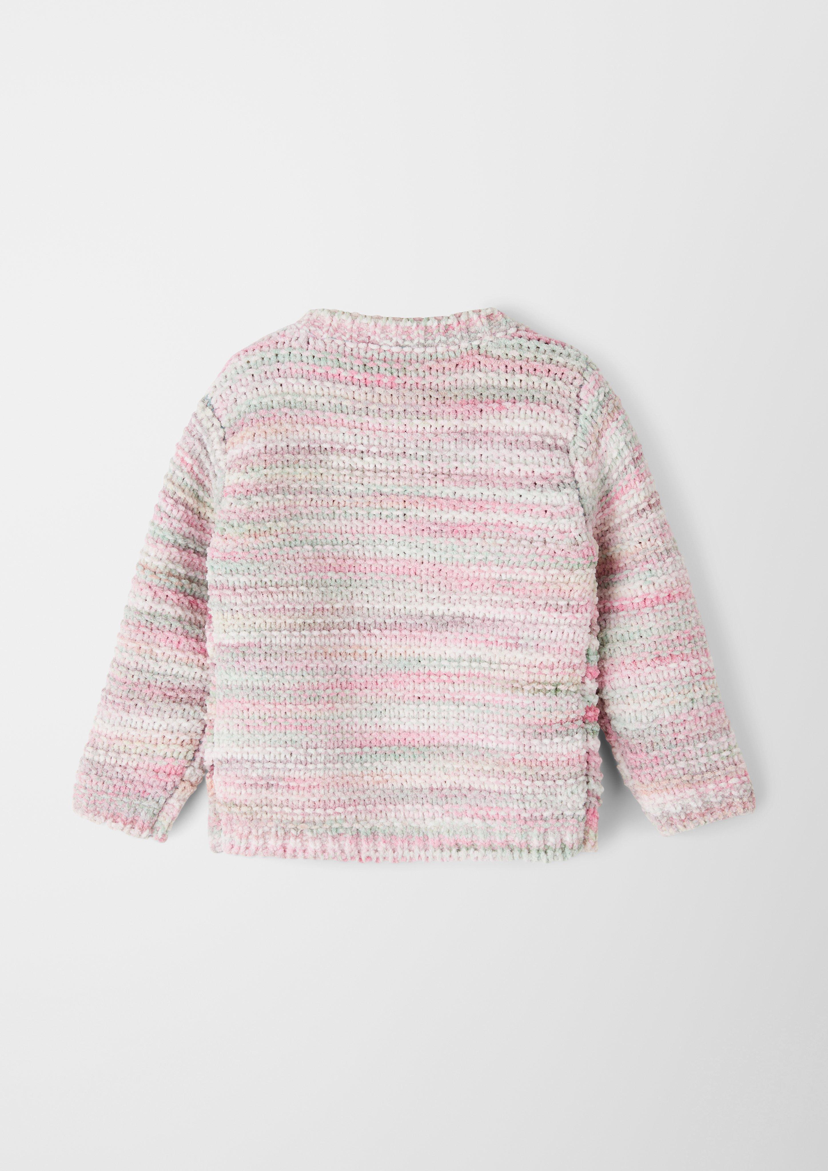 Strickpullover mit mehrfarbigem Effektgarn  2123329-08X2