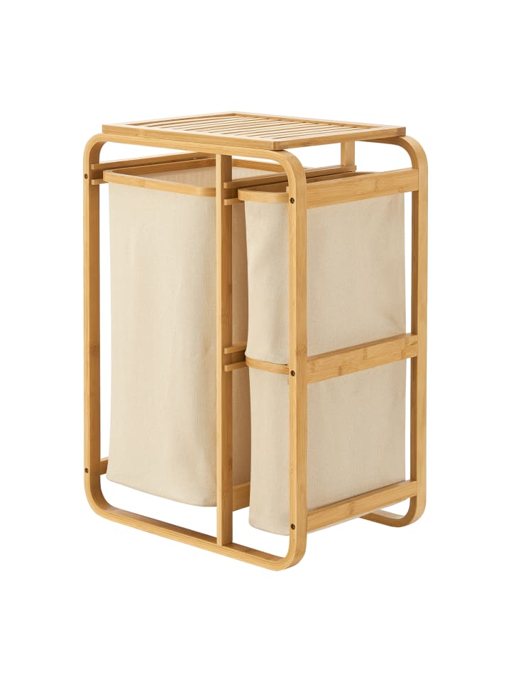 en.casa Wäschesammler Evenes in Beige (H)70.5cm (B)49.5cm (T)33cm günstig kaufen onesize