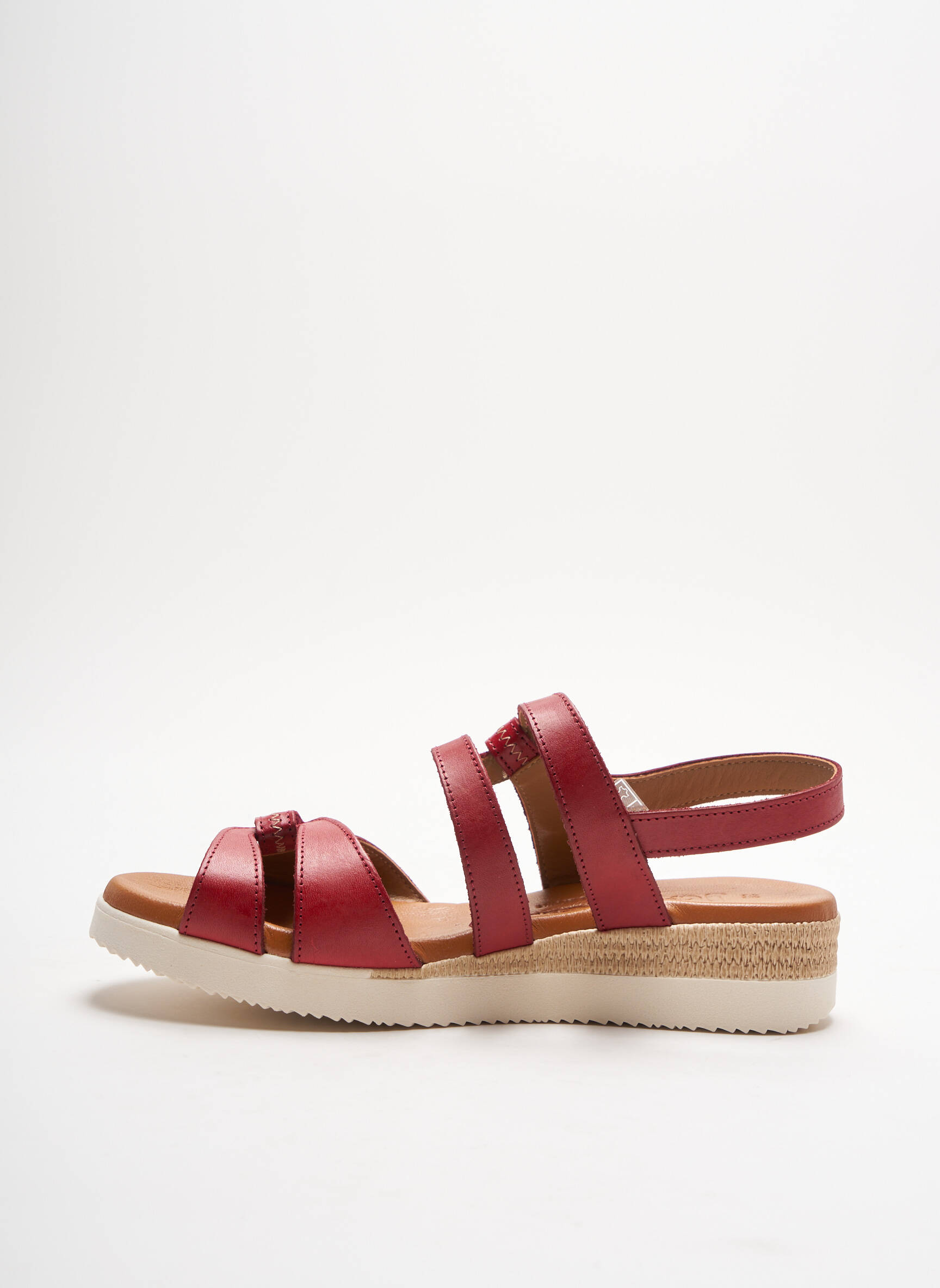 Jordana Sandales Nu Pieds Femme couleur rouge