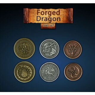 Legendary Metal Coins - Forged Dragon Coin Set (24)
