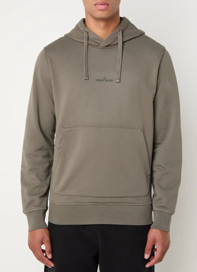 Φούτερ Stone Island 66283 με λογότυπο και στάμπα στο πίσω μέρος
