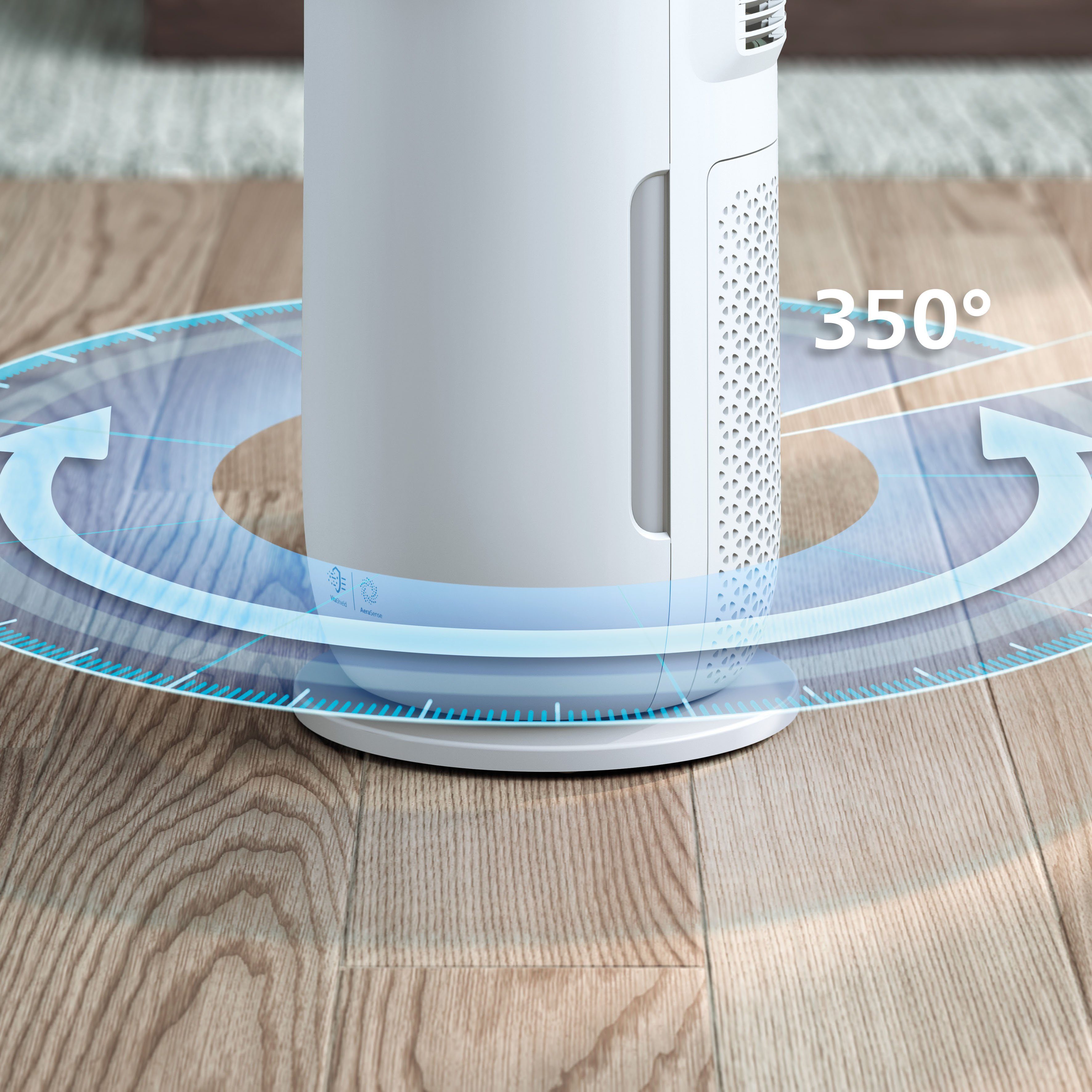 Philips Luftreiniger AMF765/10 Air Performer 7000 Serie, für 70 m² Räume, mit 2-in-1 mit Kühlfunktion, für Allergiker geeignet