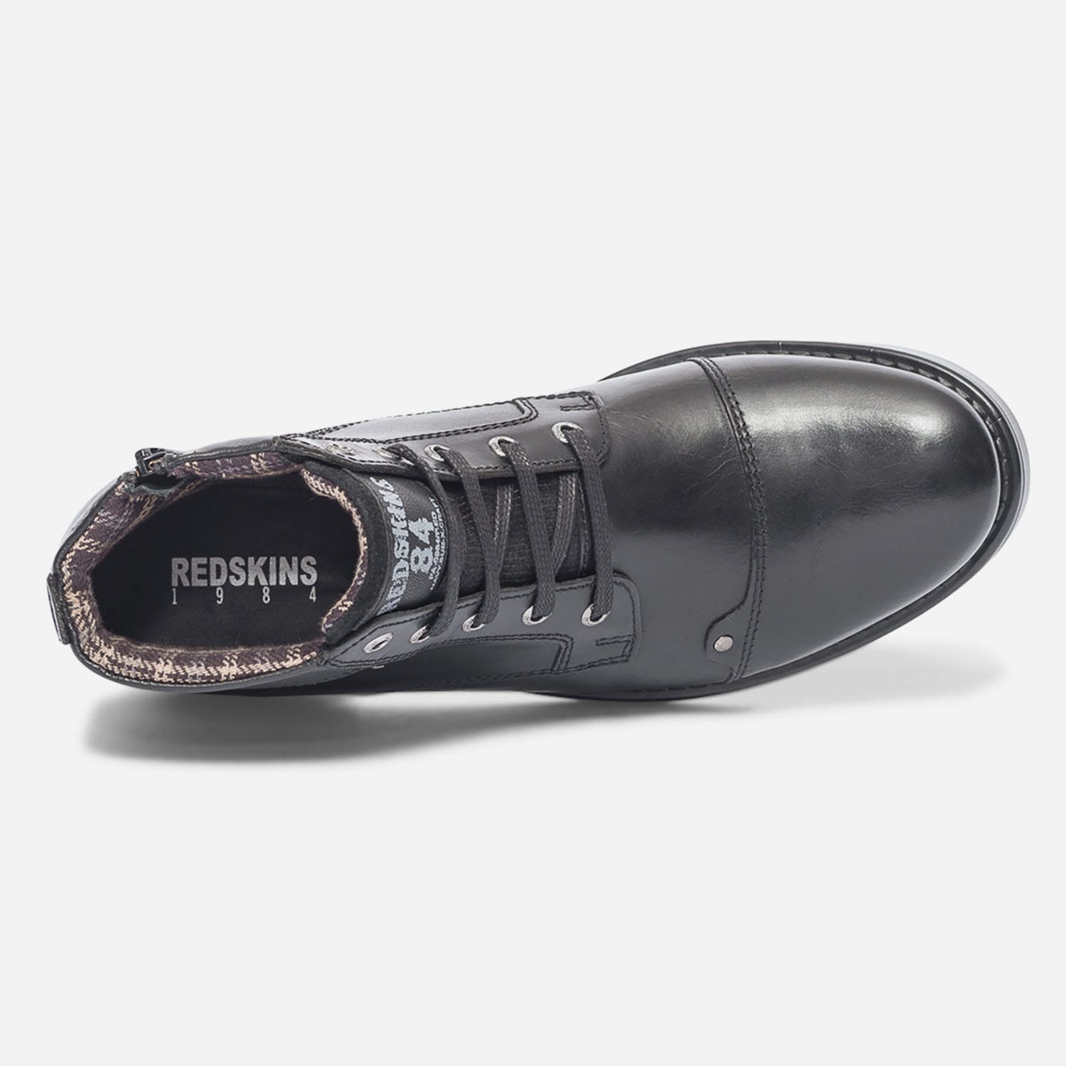 Boots à lacet REDSKINS noir en cuir