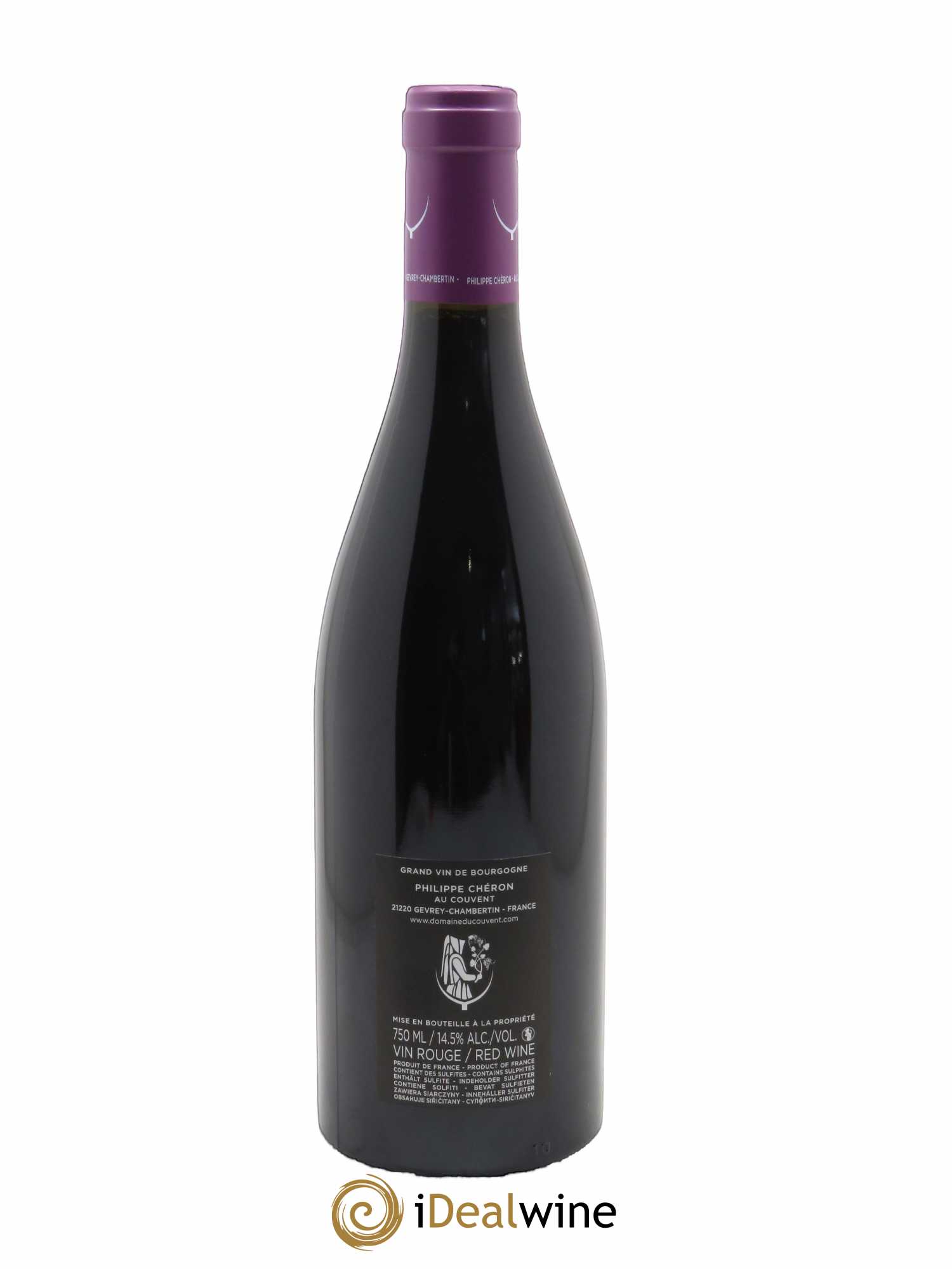 Gevrey-Chambertin 1er Cru Champonnet Domaine du Couvent  2019 - Lot de 1 Bouteille