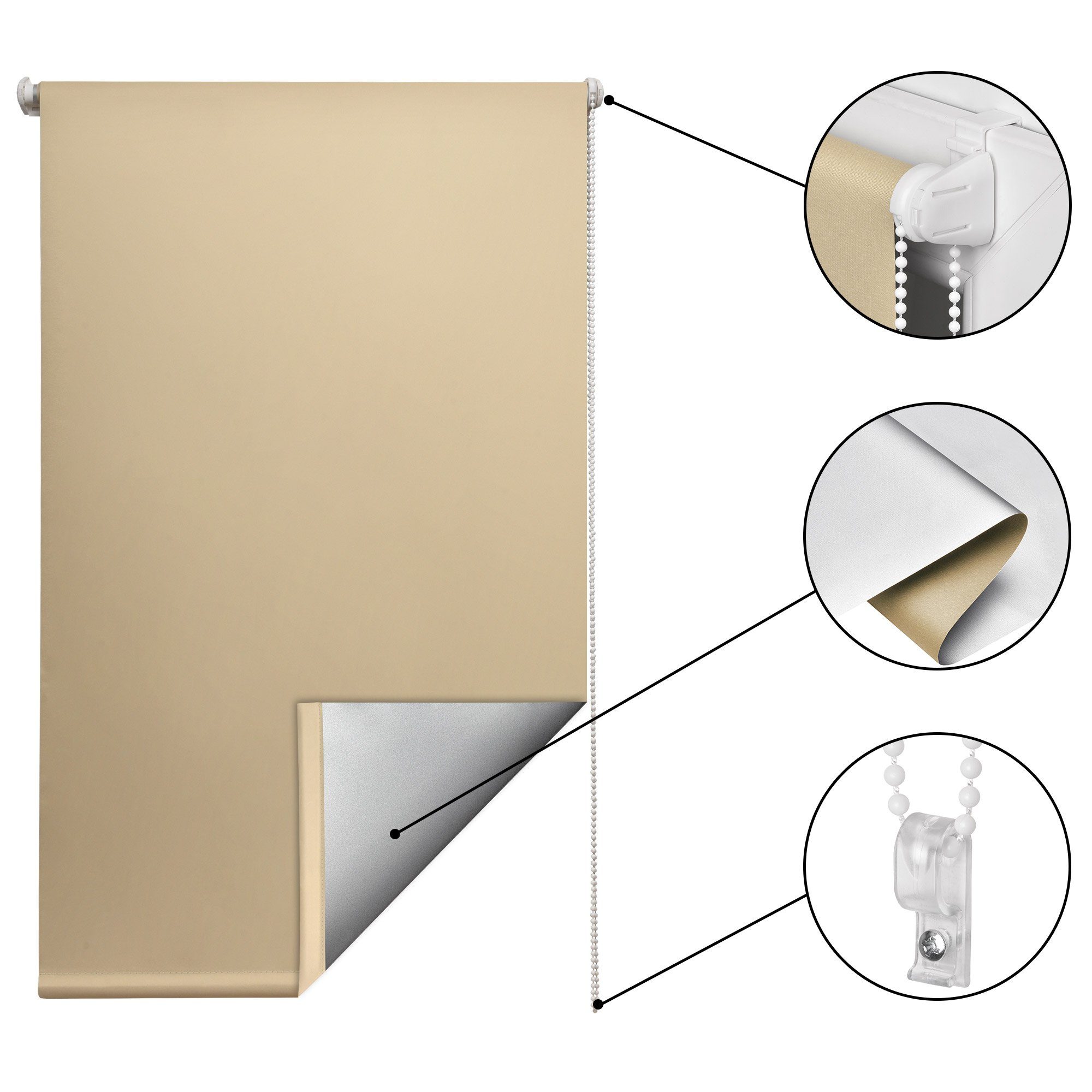 Rollo SolReflect T42, Sol Royal, Thermorollo für Fenster & Türen