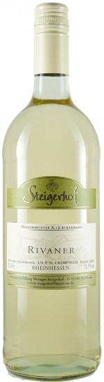 2022 Rivaner feinherb 1,0 L - Weingut Steigerhof