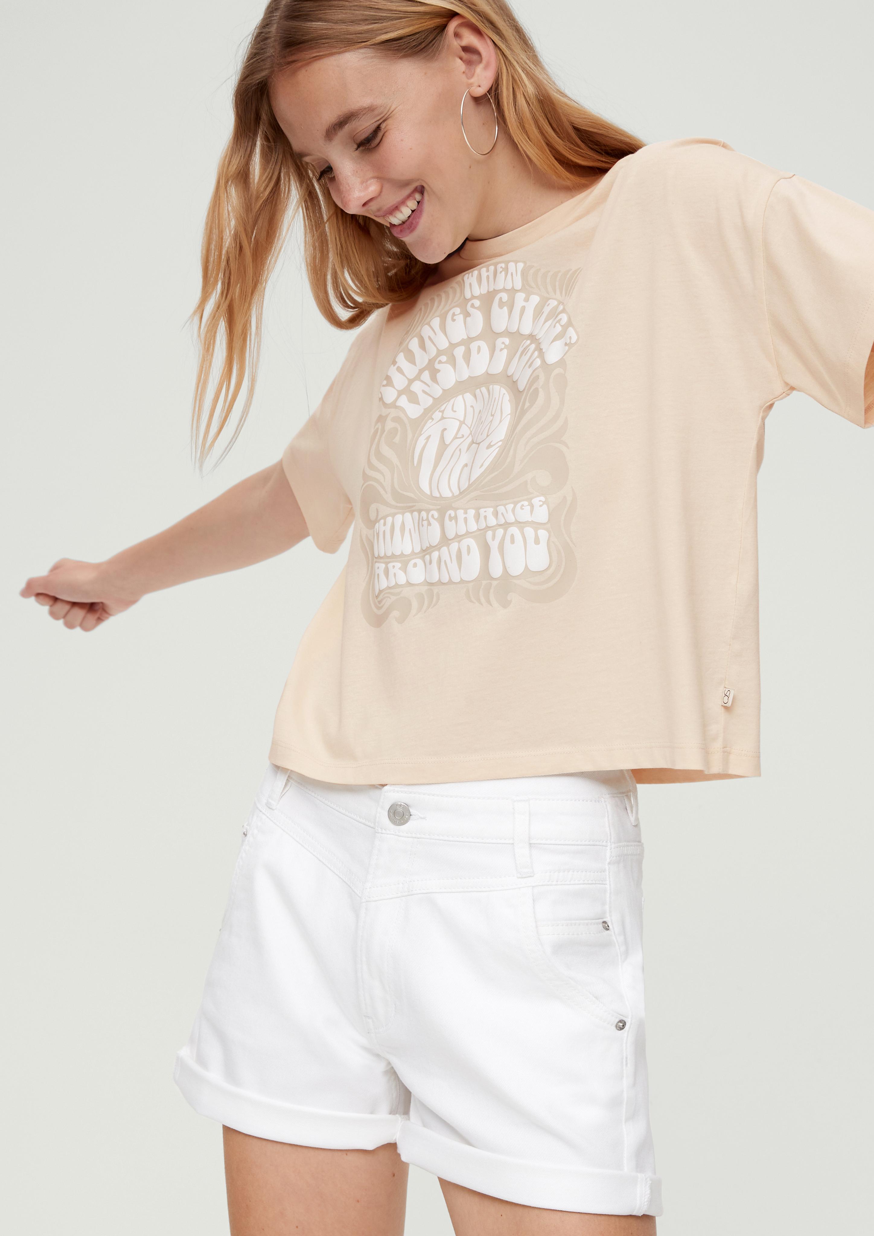 Baumwollshirt mit Frontprint  2131307-08D0