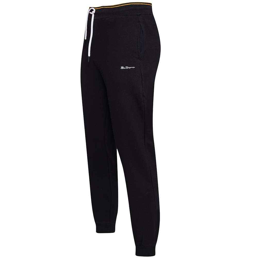 BEN SHERMAN Twin Waistband Herren Jogginghose 0067816-BLACK