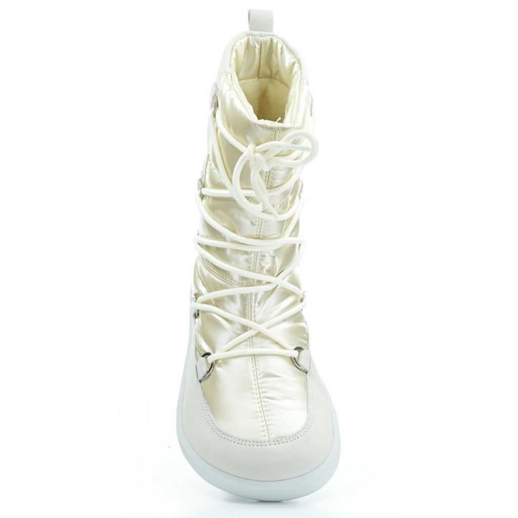 Be Lenka Snowfox Woman White weiße Barfuß-Schneestiefel