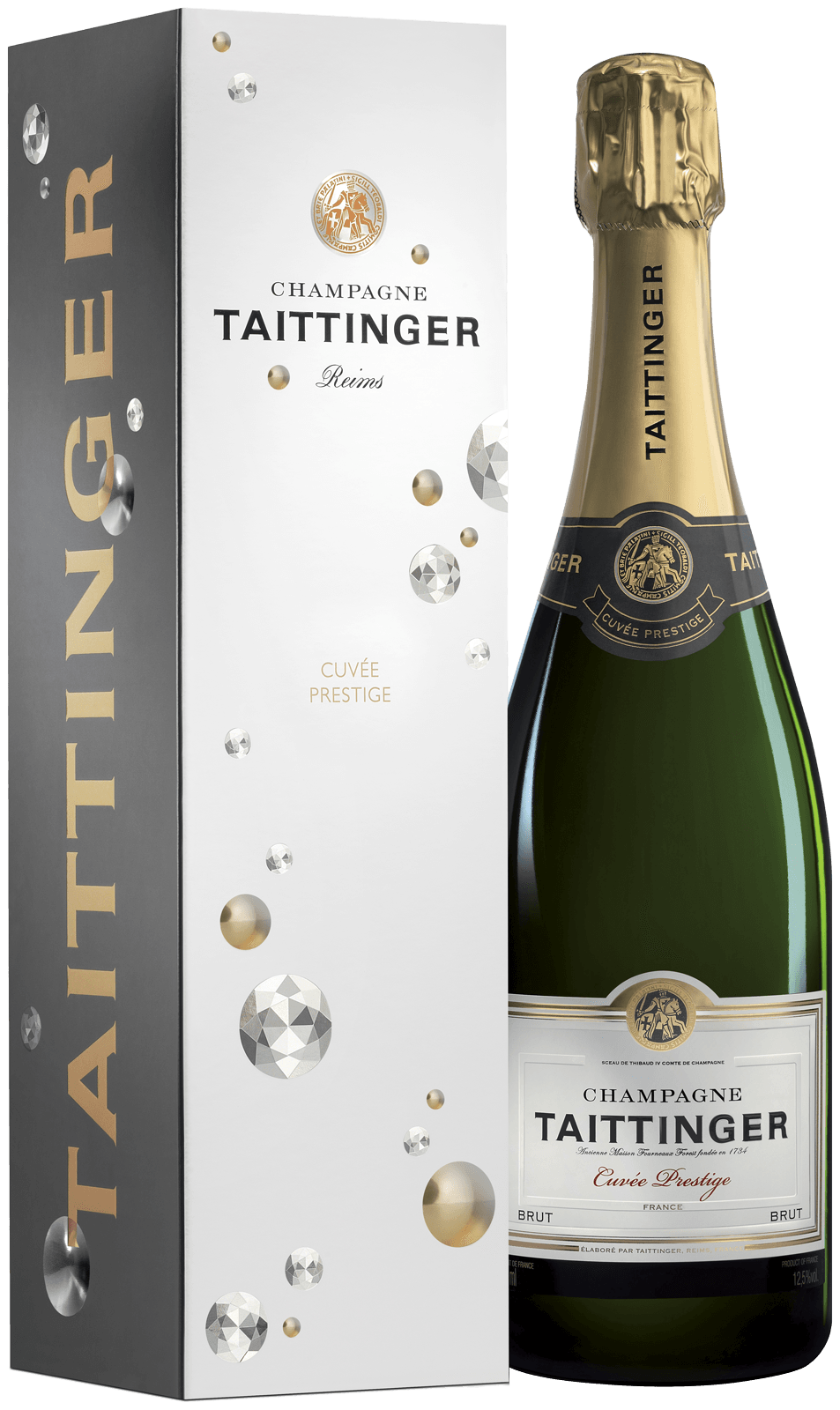 Taittinger brut prestige en étui