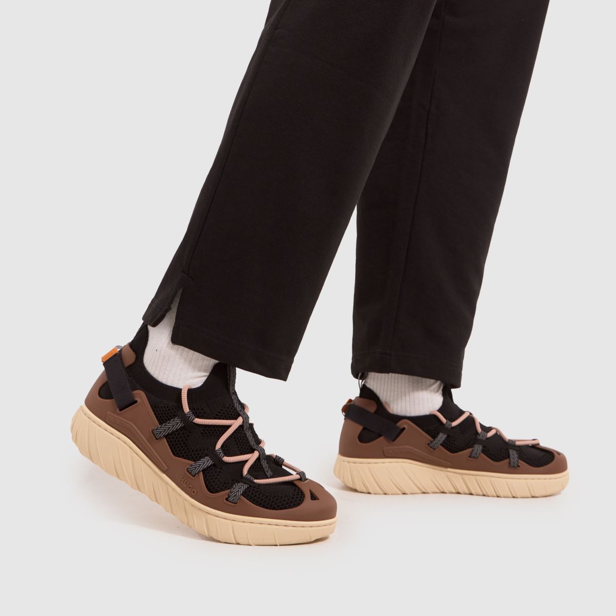 HUGO – Reelyn – Bruna, flerfärgade sneakers