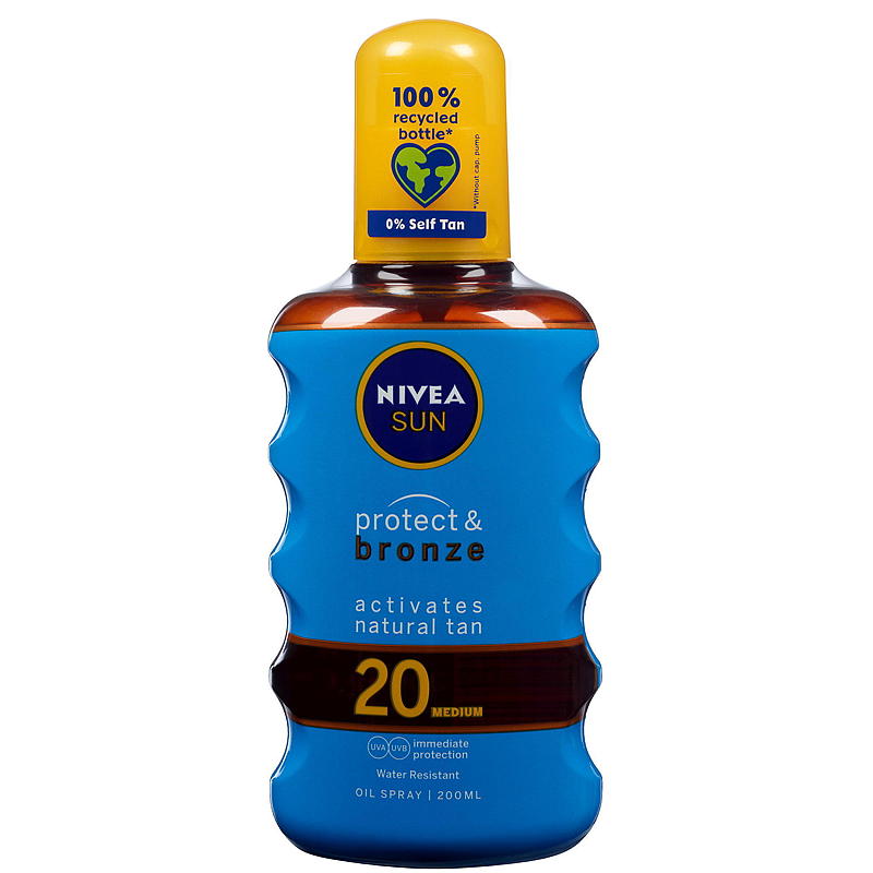 Nivea Nivea Sun SPF20 200 ml spray bronze oil