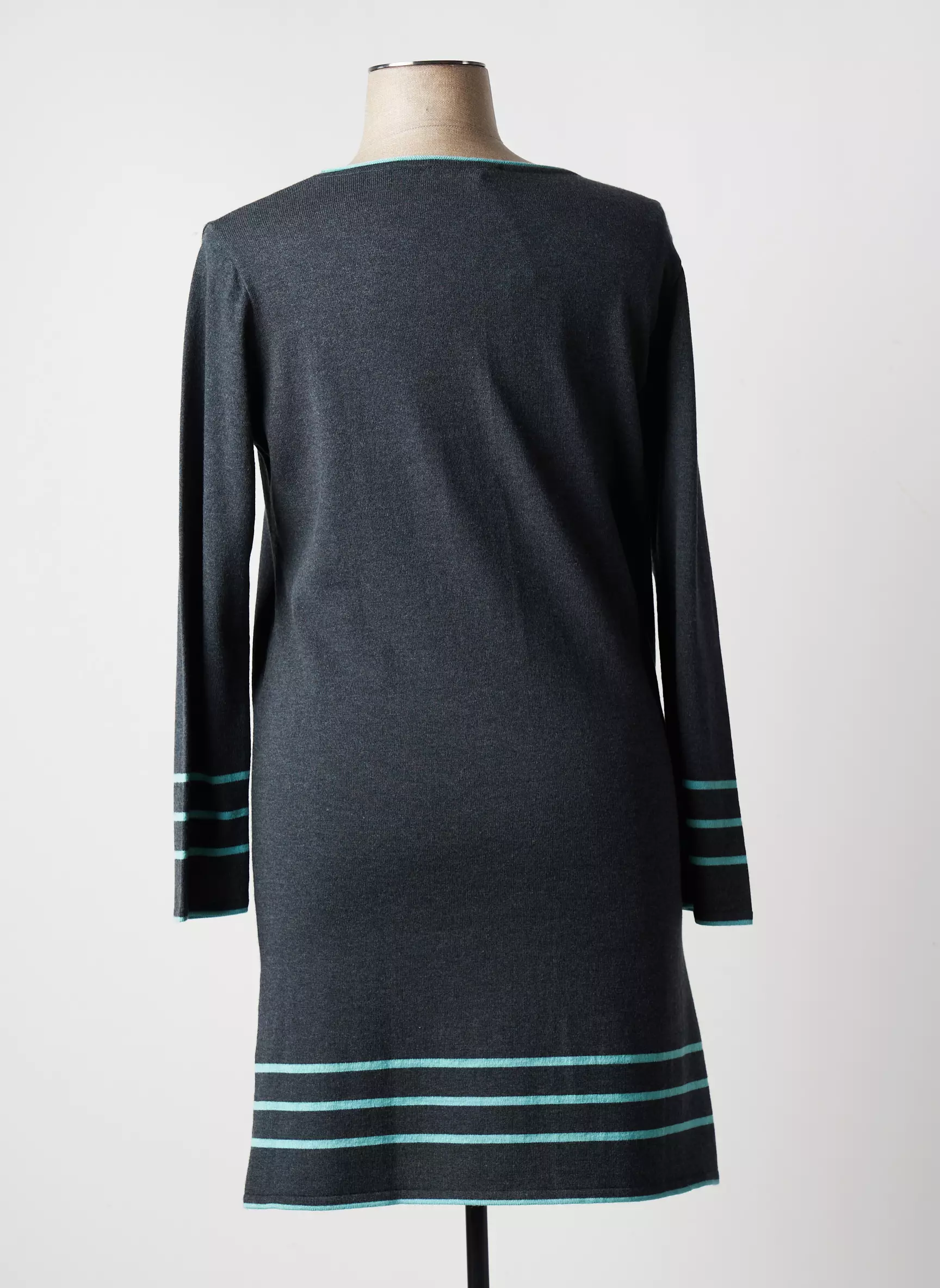 Telmail Robes Mi Longues Femme couleur gris