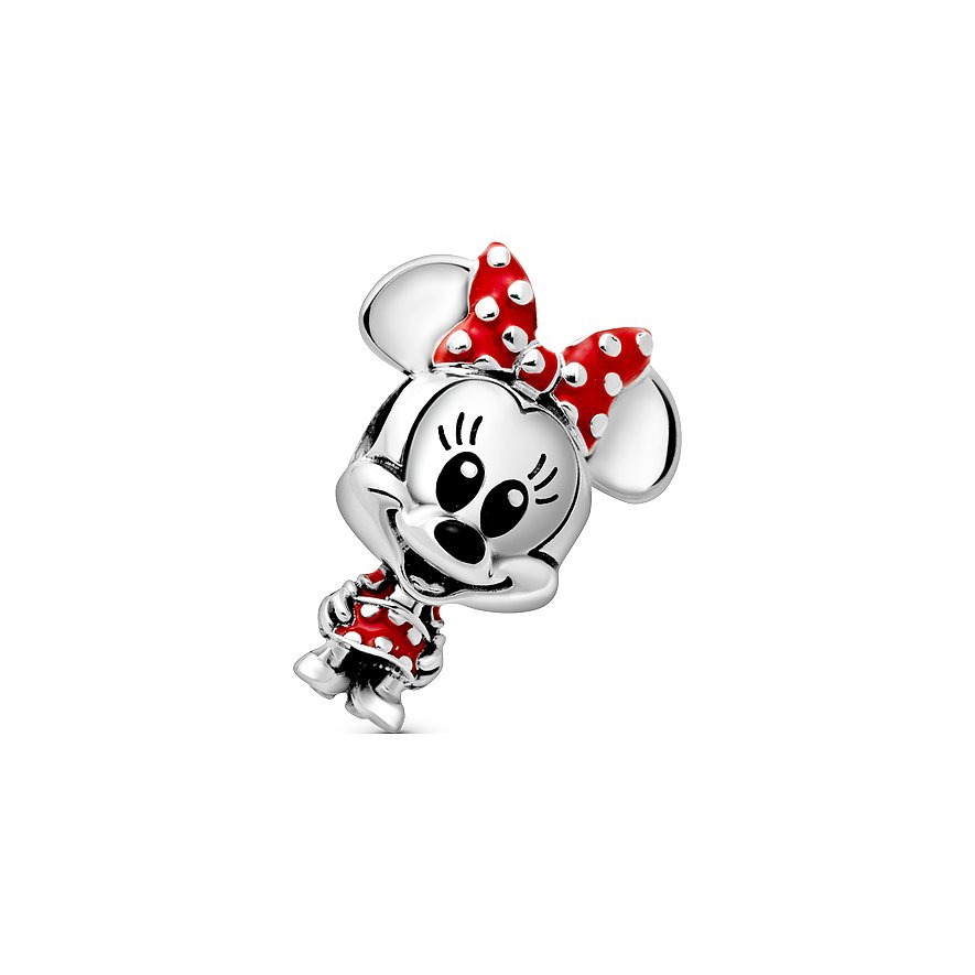 Pandora Charm x Pandora Minnie Maus Gepunktetes Kleid und Schleife