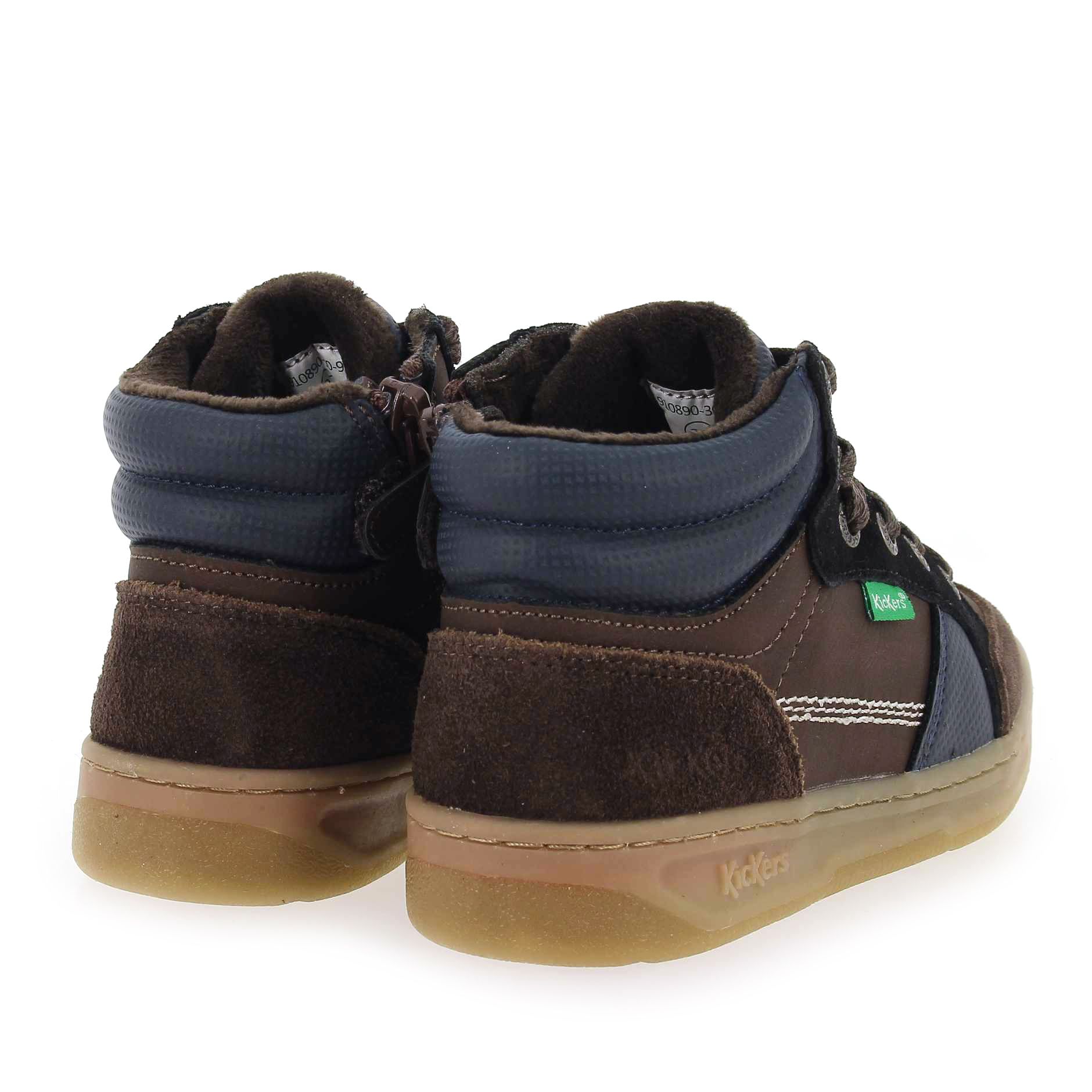 Kickers  KICKOSTA SUEDE - Marron Marine