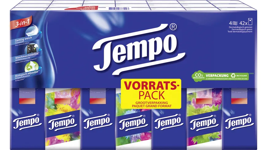 Tempo Taschentücher Design Pack