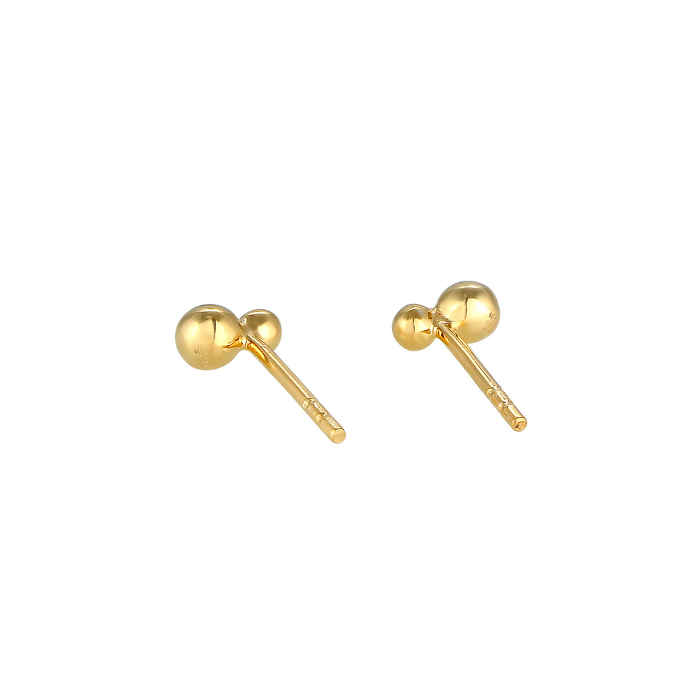 Elli Elli Boucles d'Oreilles Basic Balle Clous d'Oreilles - (925/1000) Argent Boucles d'oreilles