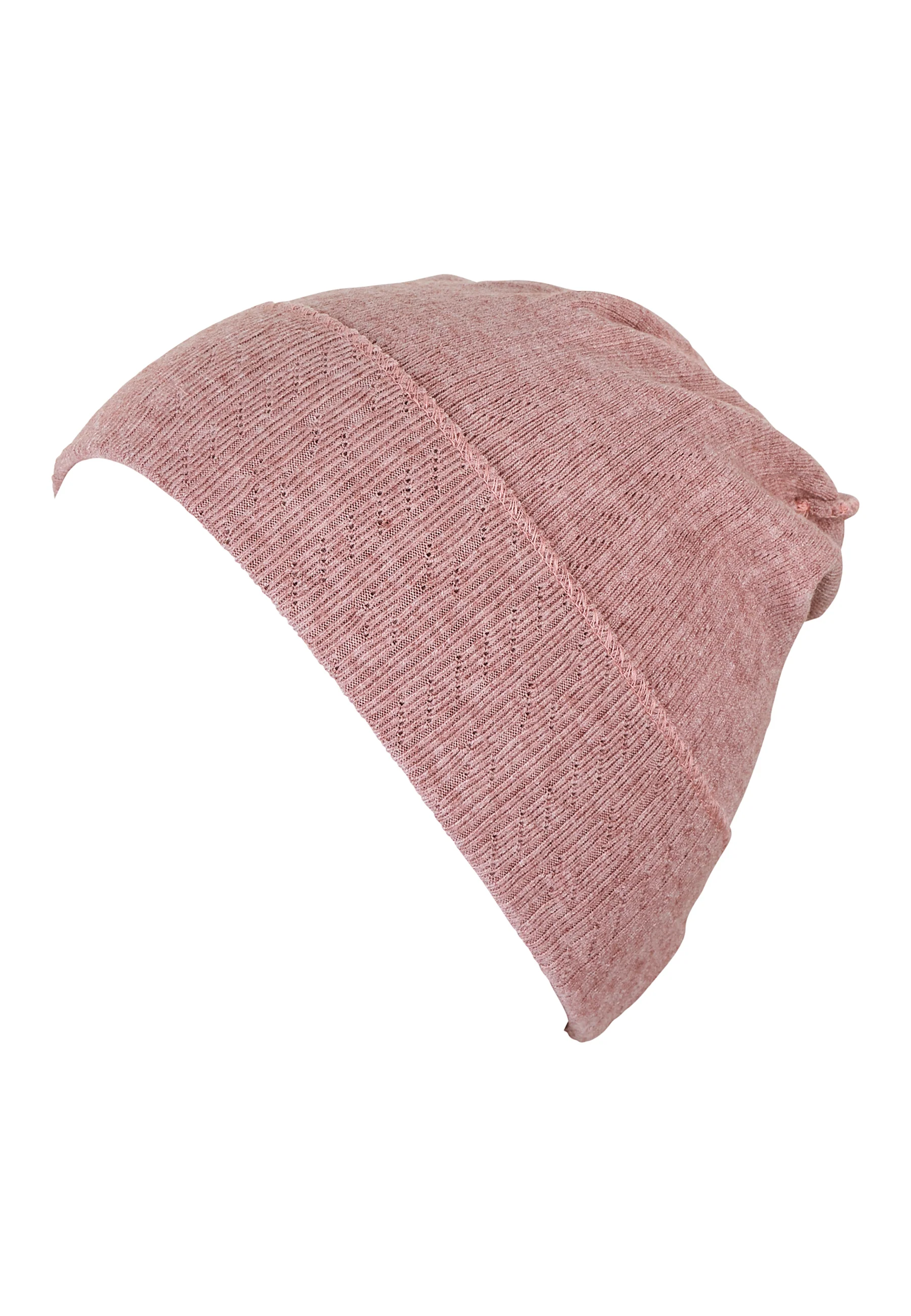 Slouch-Beanie mit Struktur aus Mischgewebe