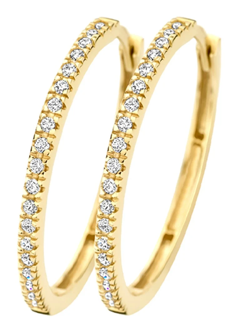 Orecchini Blush in oro giallo 14 carati con zirconi cubici 7306YZI