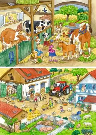 Kinderpuzzle ab 4 Jahren - Fröhliches Landleben - 24 Teile