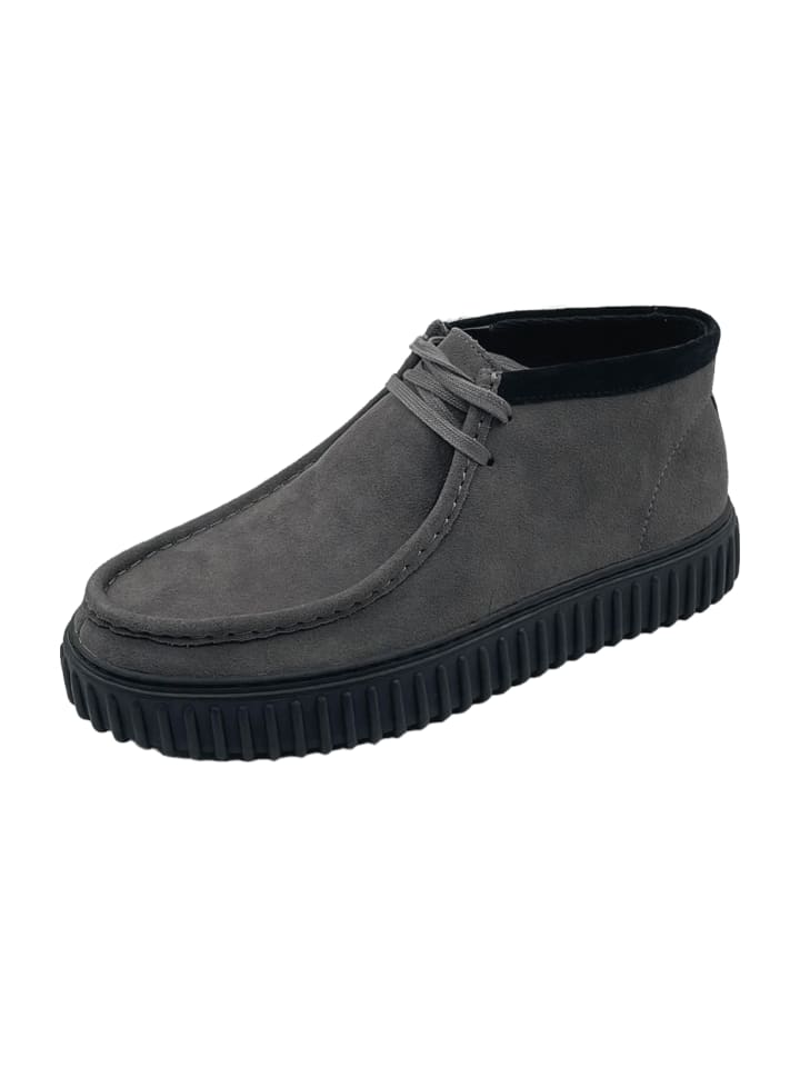 Clarks Mokassins Schnürschuhe in Grau günstig kaufen