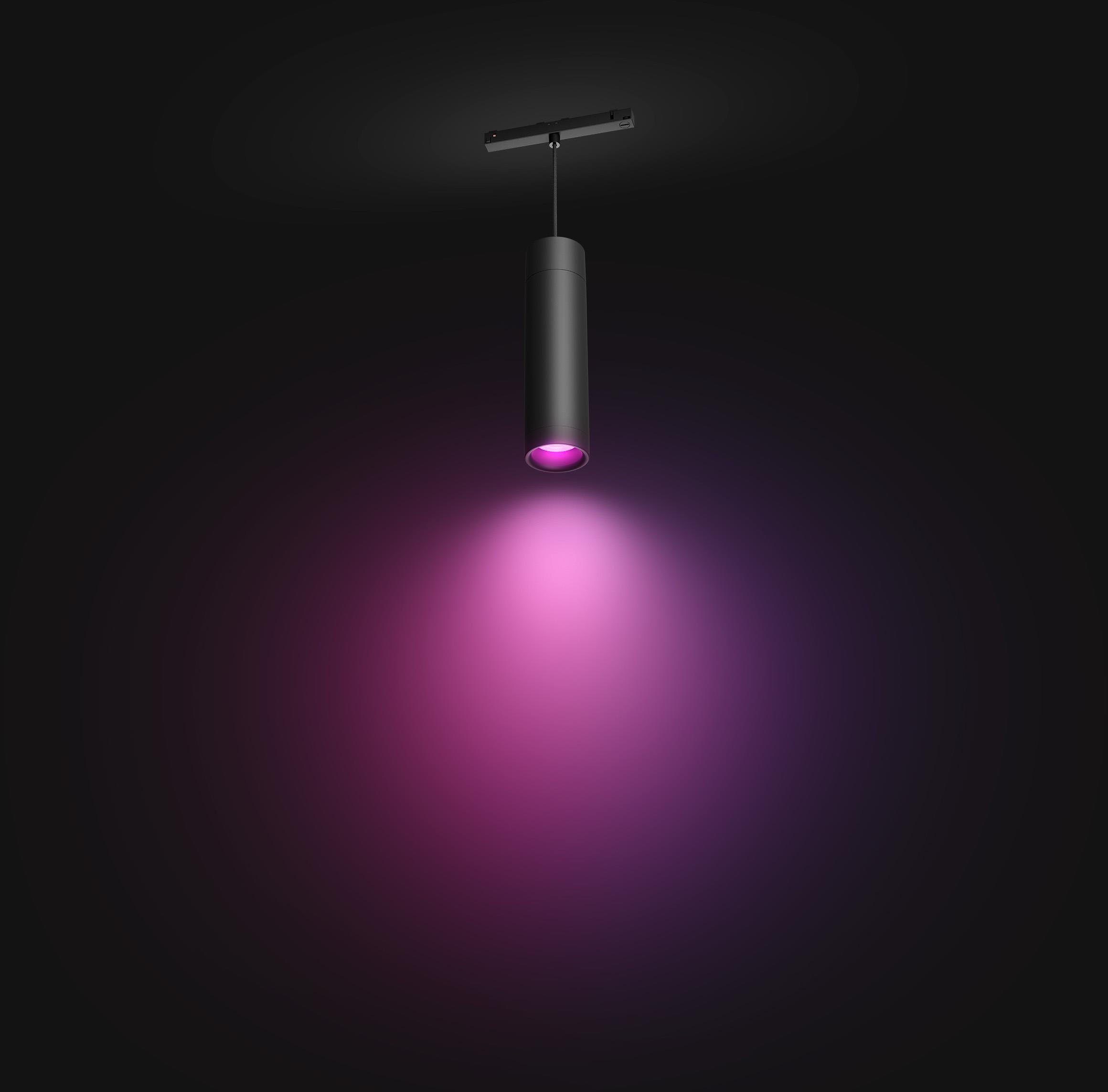 Philips Hue LED Pendelleuchte Perifo, Dimmer, LED fest integriert, Farbwechsler, Schienensystem