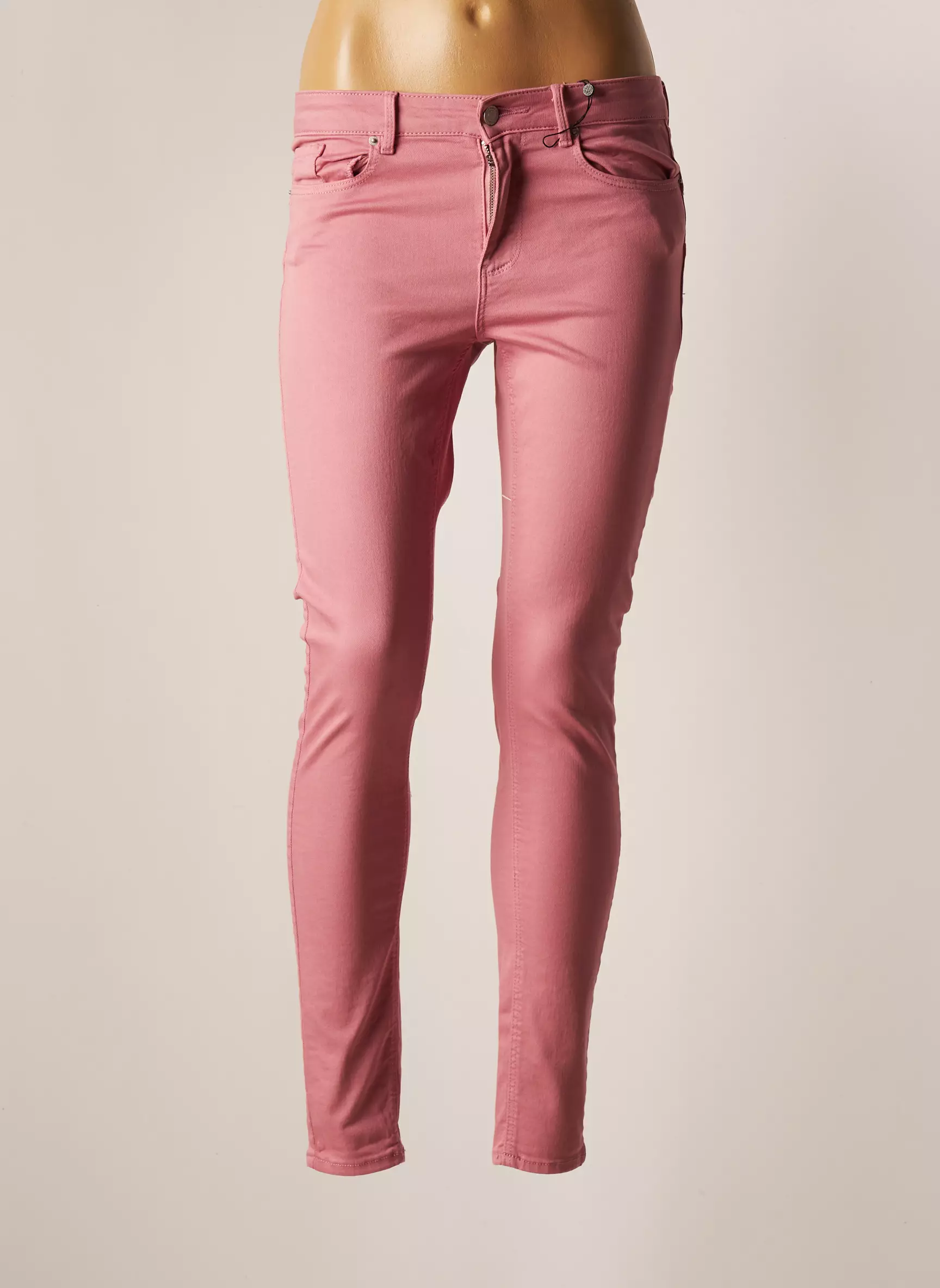 Vero Moda Pantalons Slim Femme couleur rose