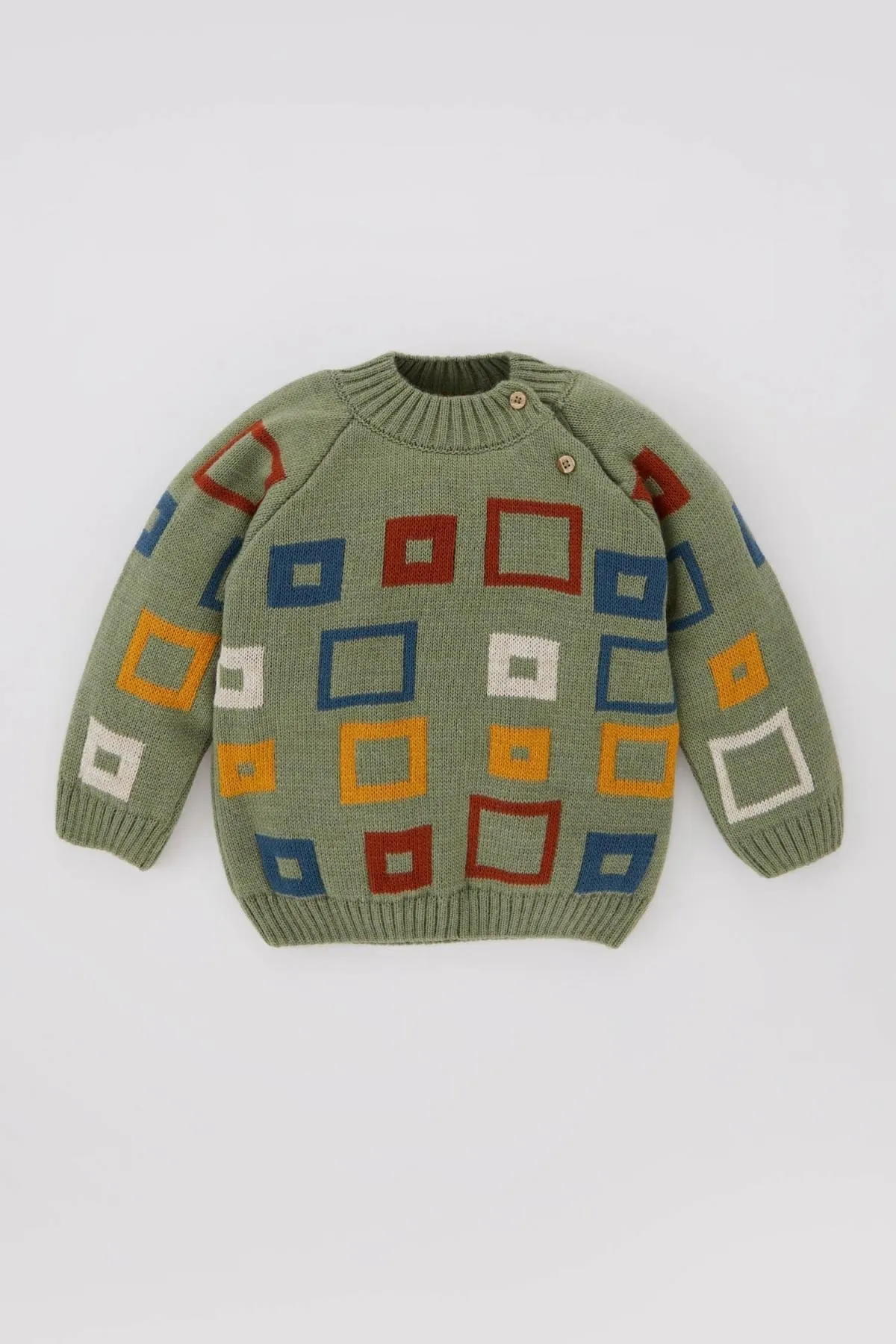 DeFacto  Gemusterter Pullover für Babys (Jungen) A6940a523wn