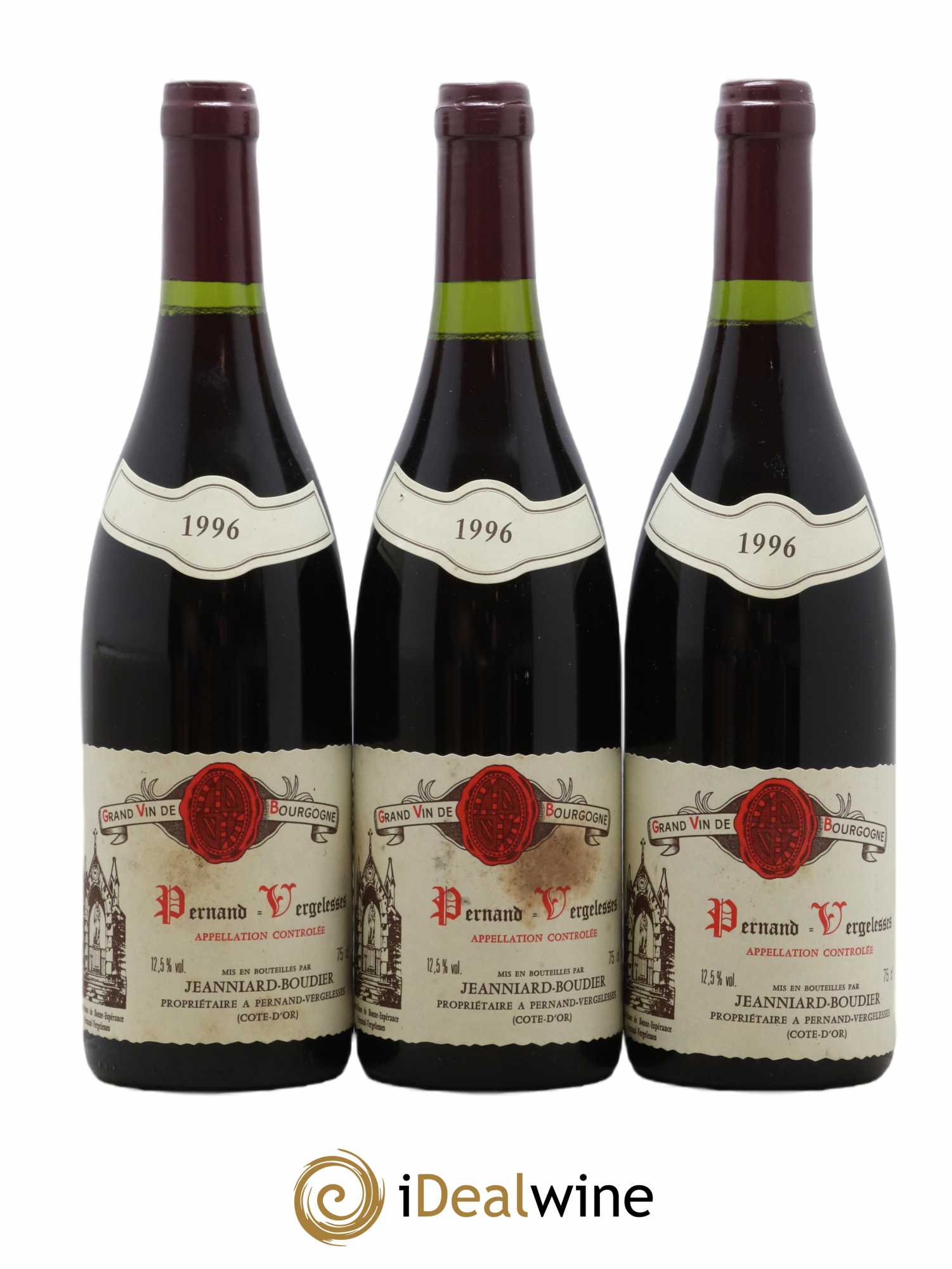 Pernand-Vergelesses Domaine Jeanniard Boudier 1996 - Lot de 6 Bouteilles