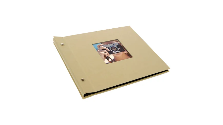 goldbuch Schraubalbum Bella Vista Beige, 30x25cm, 40 schwarze Seiten - erweiterbar