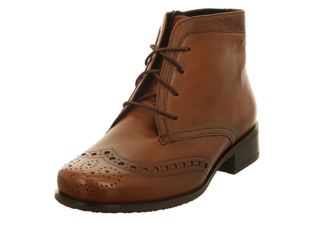 SEMLER Schnür-Stiefeletten braun ANTIK-CALF